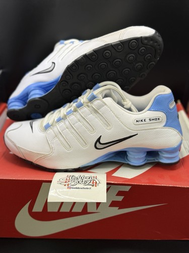 Nike Shox NZ Carolina blau und weiß Herren Größe 10,5 - 501524-108 gebraucht