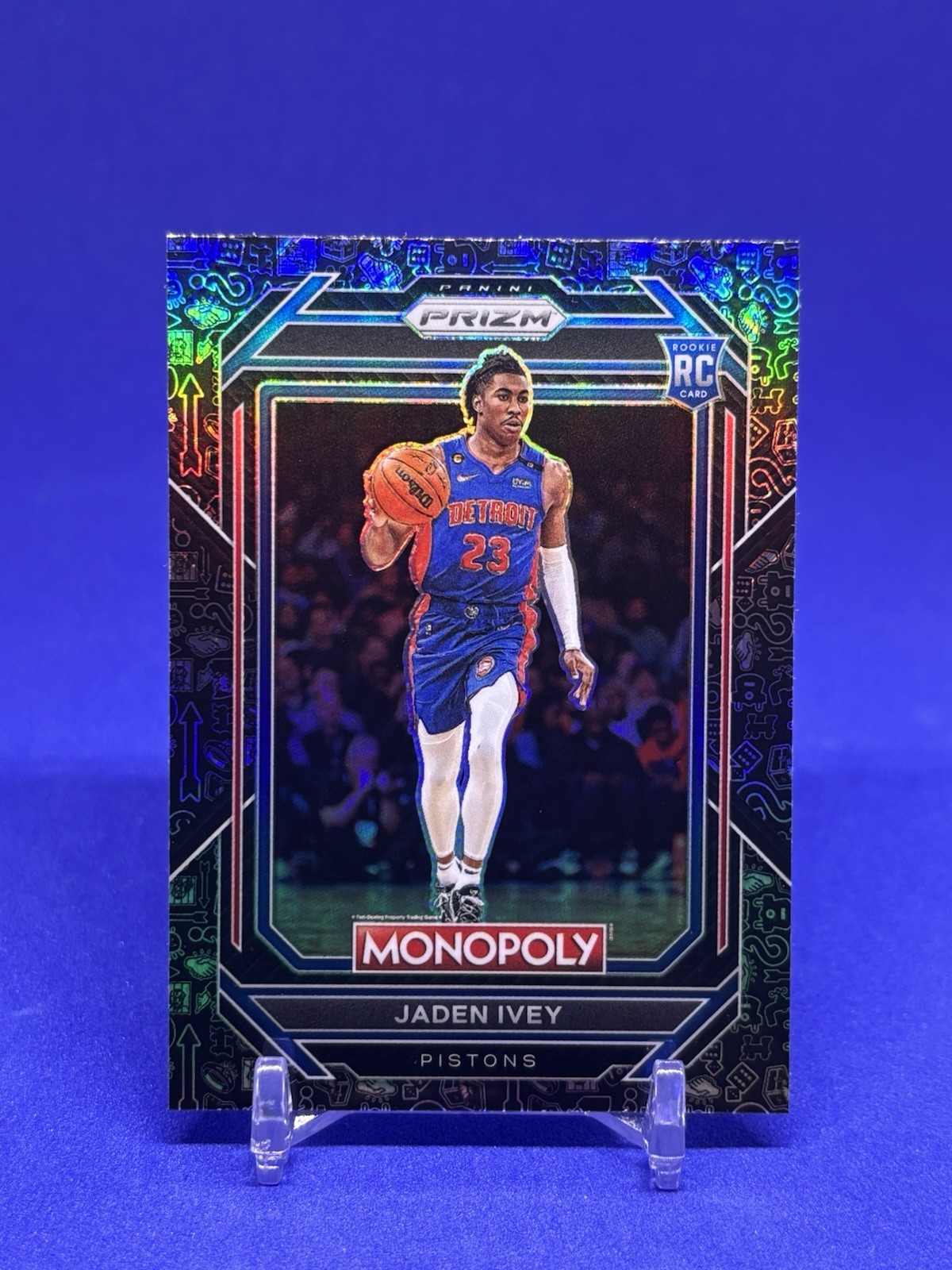 2022-23 Panini Prizm Monopoly - Jaden Ivey #26 Monopoly Black Icons (RC)