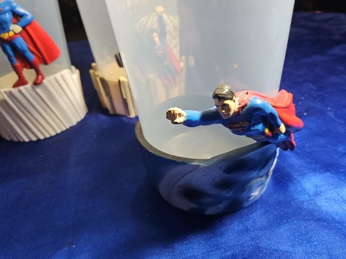 Superman Returns Only in Cinemas Plastic Cups x 4 - Hungry Jacks 2006 Used - Picture 6 of 10