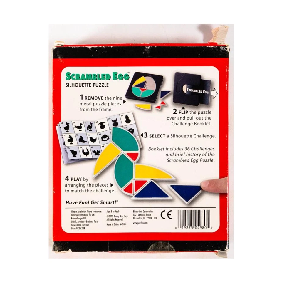 Binary Arts Puzzle Silhouette Puzzle - Scrambled Egg VG/NM - Image 2 of 2