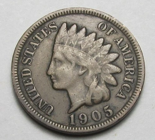 1905 INDIAN HEAD CENT,MOST OF LIBERTY, VERY NICE COIN!!!!(A4)