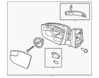 Genuine Ford Mirror Assembly CJ5Z17682EA