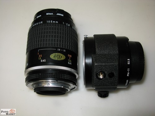 Nikon Micro-Nikkor 2,8/105 mm + PN-11 52,5 Macro 1:1 Objektiv lens F-mount Ai - Bild 5 von 5
