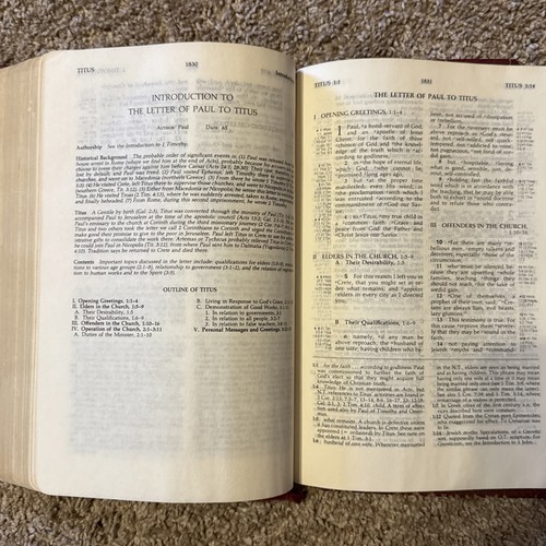 The Ryrie Study Bible 1978 NASB Moody Press Red Letter BISON GRAIN LEATHER - Picture 12 of 15
