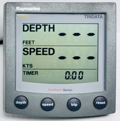 Raymarine ST60 Tridata Depth Speed Instrument Display - Picture 2 of 6