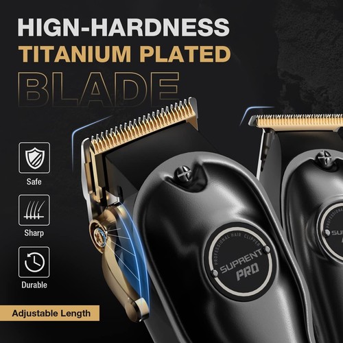 PRO Professional Hair Clippers for Men- Hair Cutting Kit & Zero Gap T-Blade T... - Picture 4 of 7