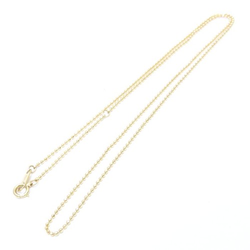 18K Yellow Gold Ball chain Necklace 46cm 2.8 grams /76118 - Picture 3 of 5