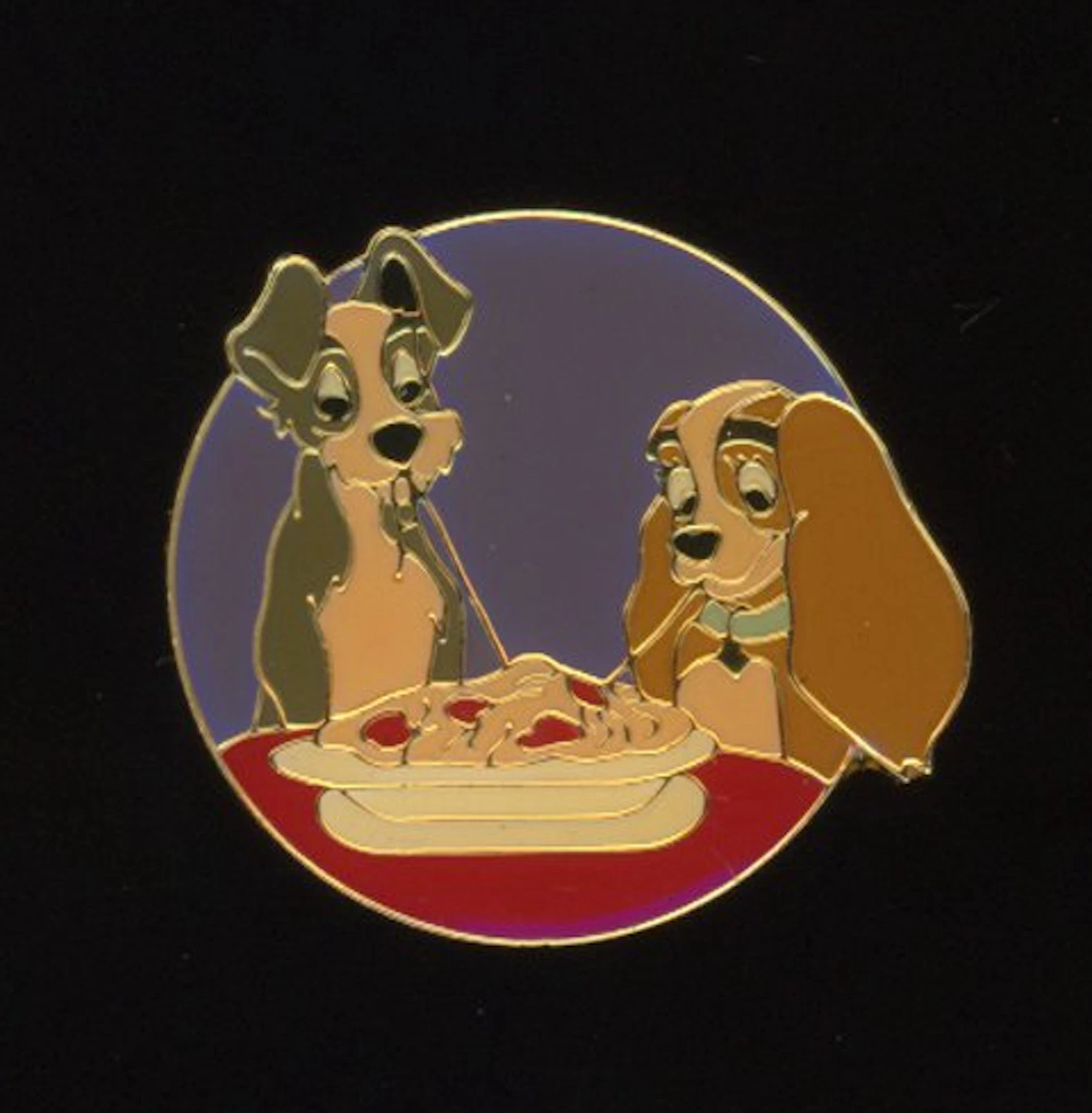 1993 Disney Channel 10th Anniversary Lady and the Tramp Disney Pin