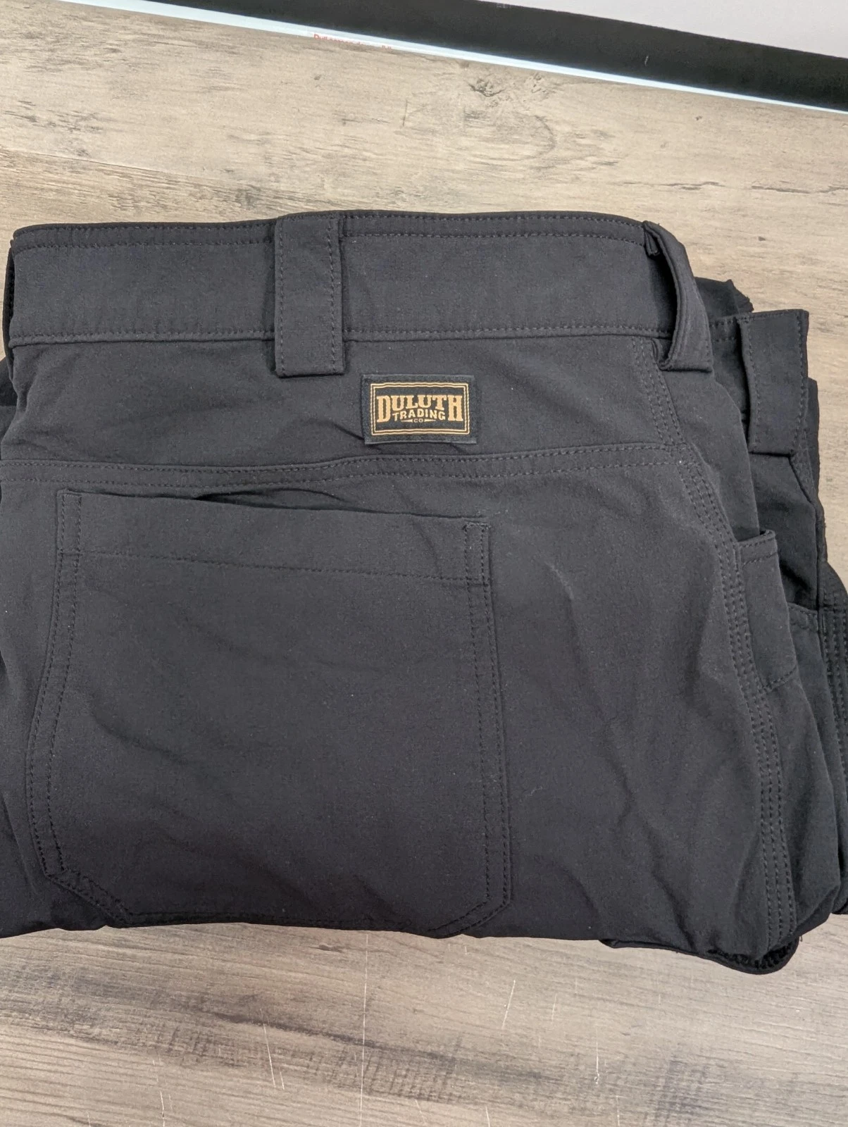 Duluth Flexpedition Cargo Pants Stretch Relaxed Fit 48x32 Mens Black Fishing
