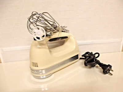 KitchenAid 9 Speed Hand Mixer Handrührgerät Farbe creme Rührgerät
