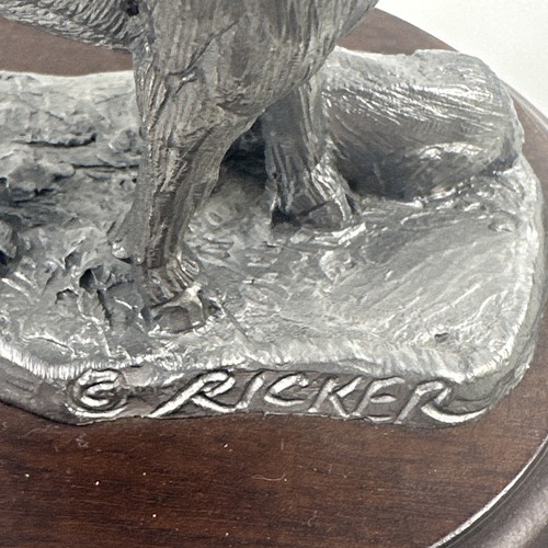 Michael Ricker Pewter Pc Rocky Mountain Collection Lot Of 7 + 1 Wood Base - Picture 13 of 24