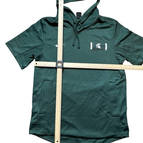 Nike MSU Spartans On Field Team Issue Kurzarm Showout Hoodie Herren LG Shirt - Bild 2 von 7