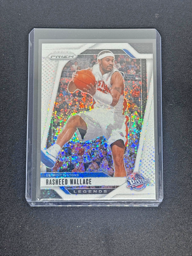 2024-25 PRIZM RASHEED WALLACE WHITE SPARKLE PISTONS SUPER RARE!!