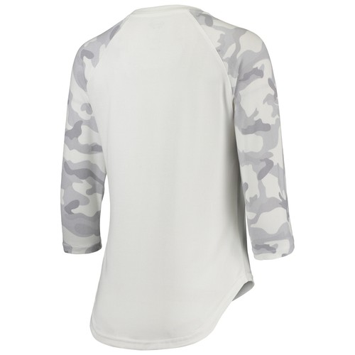 Women's Concepts Sport Cream/Gray Chicago Fire Composite 3/4-Sleeve Raglan Top - Picture 3 of 3