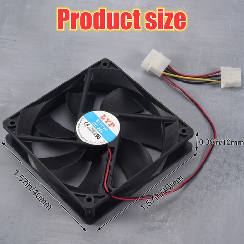 120 mm x 25 mm DC 24 V 4 broches Huelsen roulement ordinateur boîte ventilateur de refroidissement M2B43518 - Photo 3/7