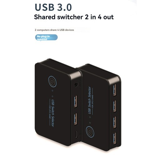 USB KVM für USB Shared Switcher 2 in 4 Out für Laptop PC Tastatur Maus Dru3965 - Bild 6 von 10