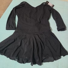 Da Dance Child Xl Black Leotard With Skirt