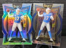 2024 Panini Select Josh Allen Concourse Silver Prizm Die Cut #34 w/Base Bills