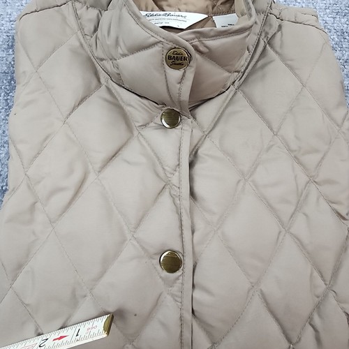 Eddie Bauer Vest Womens Large Brown Quilted Premium Goose Down Snap Up Gorpcore - Picture 17 of 22