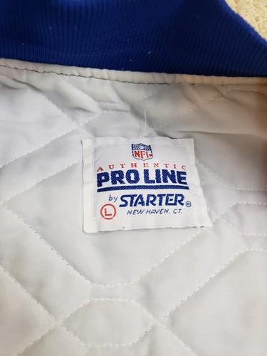 Vintage 80's Starter Buffalo Bills Large Satin Jacket NFL Proline Jacket - Picture 17 of 18