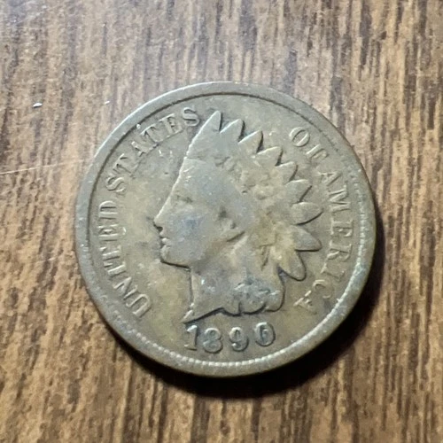 1890 Indian Head Cent Penny   "Actual Coin Pictured"