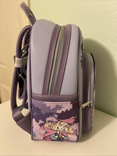 New ~ Loungefly Disney Sleeping Beauty Forest Dancing Mini Backpack - Picture 10 of 12