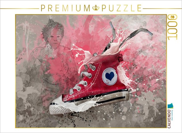 Calvendo Puzzle Sport Meets Splash - Running | 1000 Pieces, Finished Size 25.2 ×-image