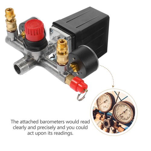 Pressure Switch Bracket Single-hole Reducing Valve with Barometers - Picture 9 of 12