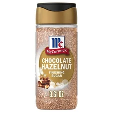 McCormick Finishing Sugar Limited Edition 3.61 oz Chocolate Hazelnut