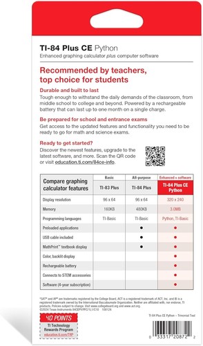 TI-84 Plus  Graphing Calculator - Trinomial Teal - Picture 8 of 12