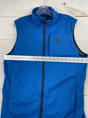 Black Diamond First Light Hybrid Vest Mens L Blue Full Zip Pockets Primaloft - Picture 6 of 10