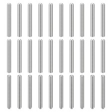 30Pcs 5mm x 45mm Dowel Pins, 304 Stainless Steel Round Head Pin, Silver