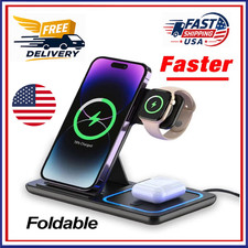 3In1 Fast Wireless Charger Charging Station For Samsung Galaxy Watch Ultra/7 S25