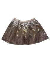 Cat  Jack Metallic Gold Sequins Skirt Girls Size 6