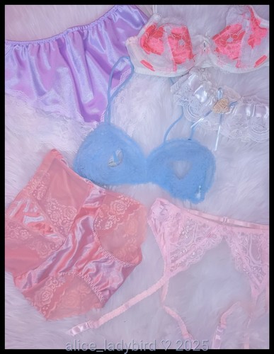 Vintage LINGERIE Bundle SATIN Panty BRA Shaper Garter Cami Nylon LACE Lot S/M - Picture 3 of 4