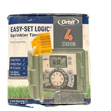 Orbit 57894 Easy-set Logic 4-Station Indoor/Outdoor Sprinkler System Timer