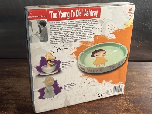 Yoshitomo Nara Ashtray “Too Young to Die” 2002 Bozart. Boxed w/booklet. - Picture 18 of 23