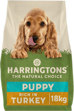 Harringtons Complete Puppy Dry Dog Food Turkey & Rice 18Kg - Made with All Natur 3.35 per kilo