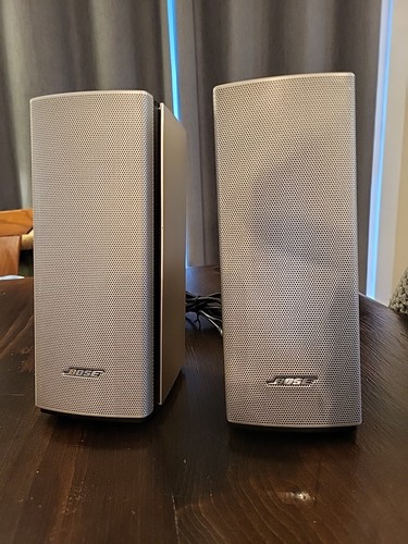 Bose Companion 20 Computer Speaker System Silver Complete Tested SHIPS FAST!
