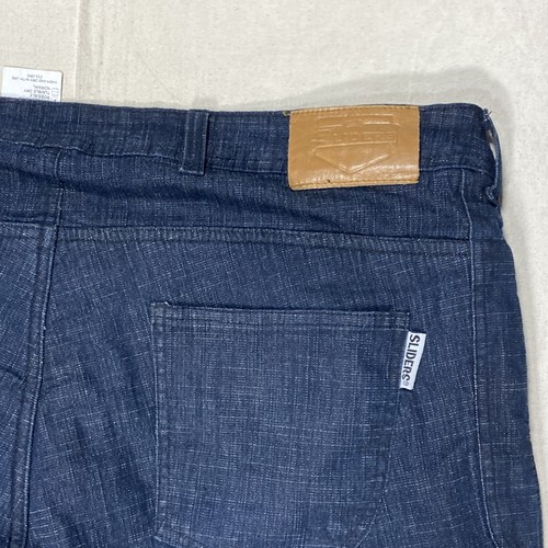 Pantalones de mezclilla deslizantes para hombre 38x30 se adapta a 40x29 azules hechos con Kevlar motocicleta - Imagen 13 de 18