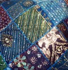 Handmade Patchwork Ethnic Sofa Pillow Cushion Cover 24x24" Living Room / Bedroom