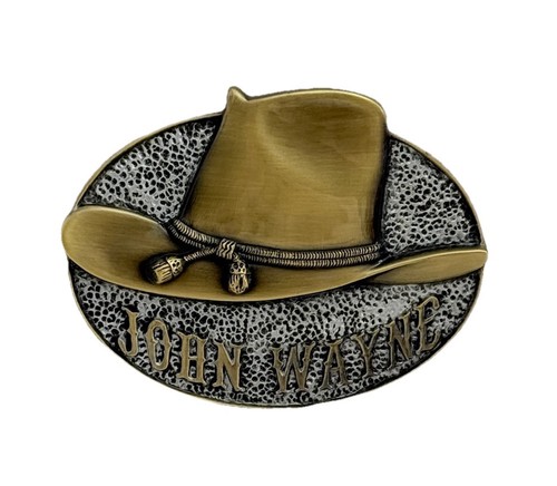 Vintage Belt Buckle John Wayne WALL ART Collection White Hat& The Duke - Picture 4 of 5