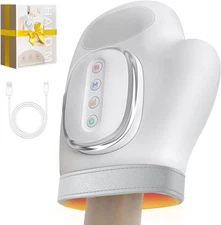Hand Massager with Heat and Compression, 3 Massage 3 Temperatures 5 Compression 