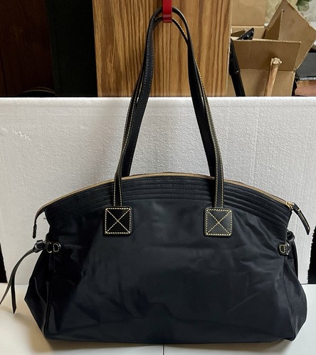 Bolso de Lona Grande de Viaje DOONEY & BOURKE Negro Nylon Cuero Borde - Imagen 8 de 12