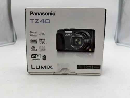 Panasonic LUMIX DMC-TZ40 Black Digital Camera Boxed Works Perfect Leica lens