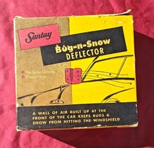 VINTAGE NOS 1950'S SANTAY BUG-N-SNOW DEFLECTOR GM FORD MOPAR 