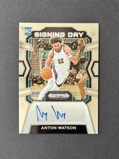 Anton Watson 2024 Panini Prizm Draft Picks - Signing Day #SD-WTN (AU, RC) ROOKIE