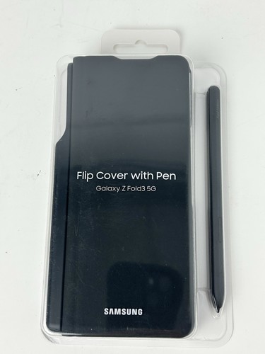 New Samsung Flip Cover With S Pen For Galaxy Z Fold3 5G Black