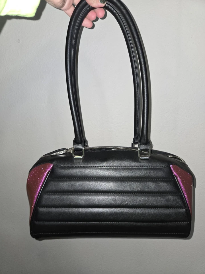 Cartera Lux de Ville púrpura y negra Foto 2 de 4