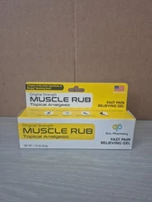 Drs. Pharmacy Muscle Rub Fast Pain Relieving Gel 1.75 Oz Exp. 7/2027